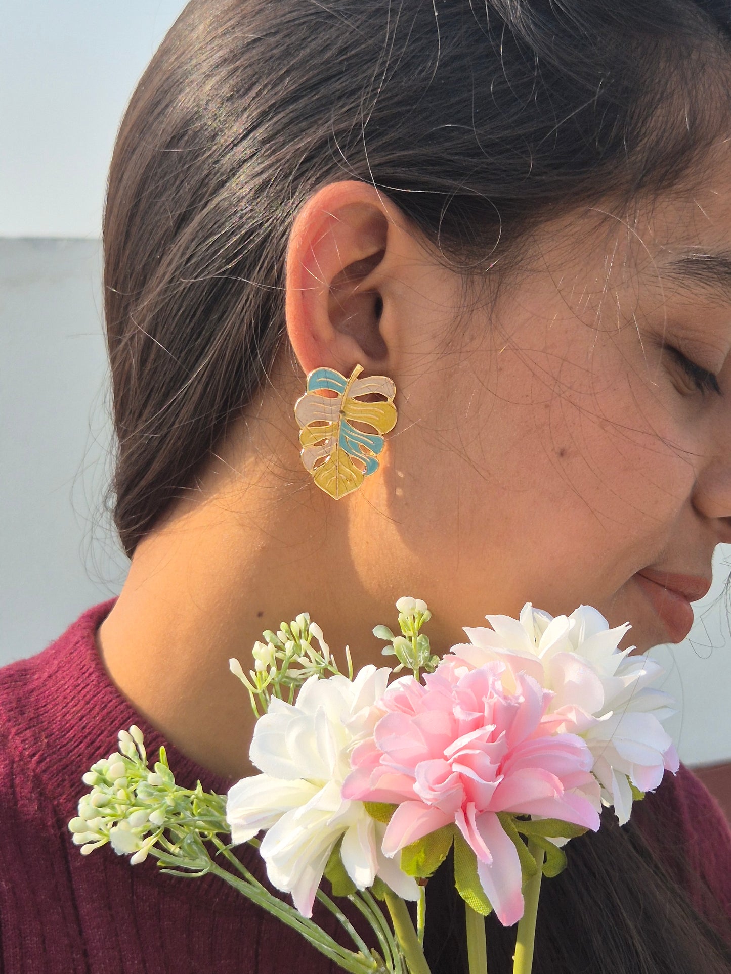 Gold Leaf Earrings