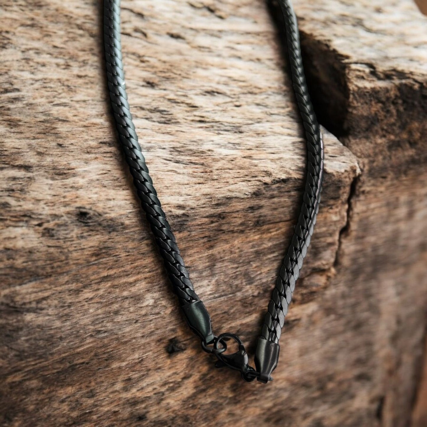 Stainless Steel Black Fashion Chain