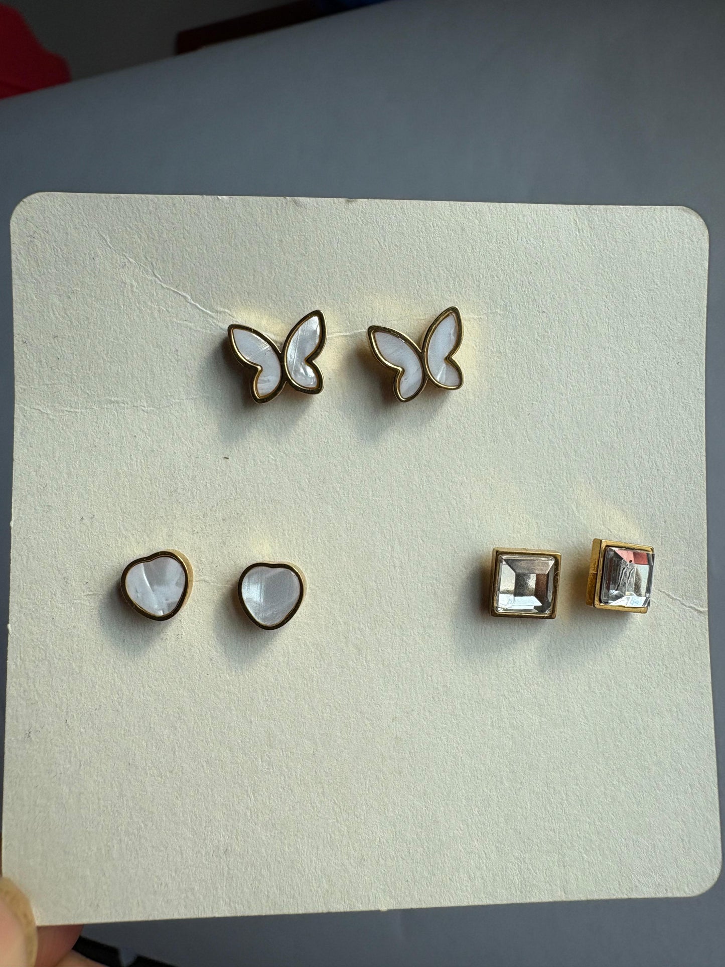 Set of 3 Minimal Earrings
