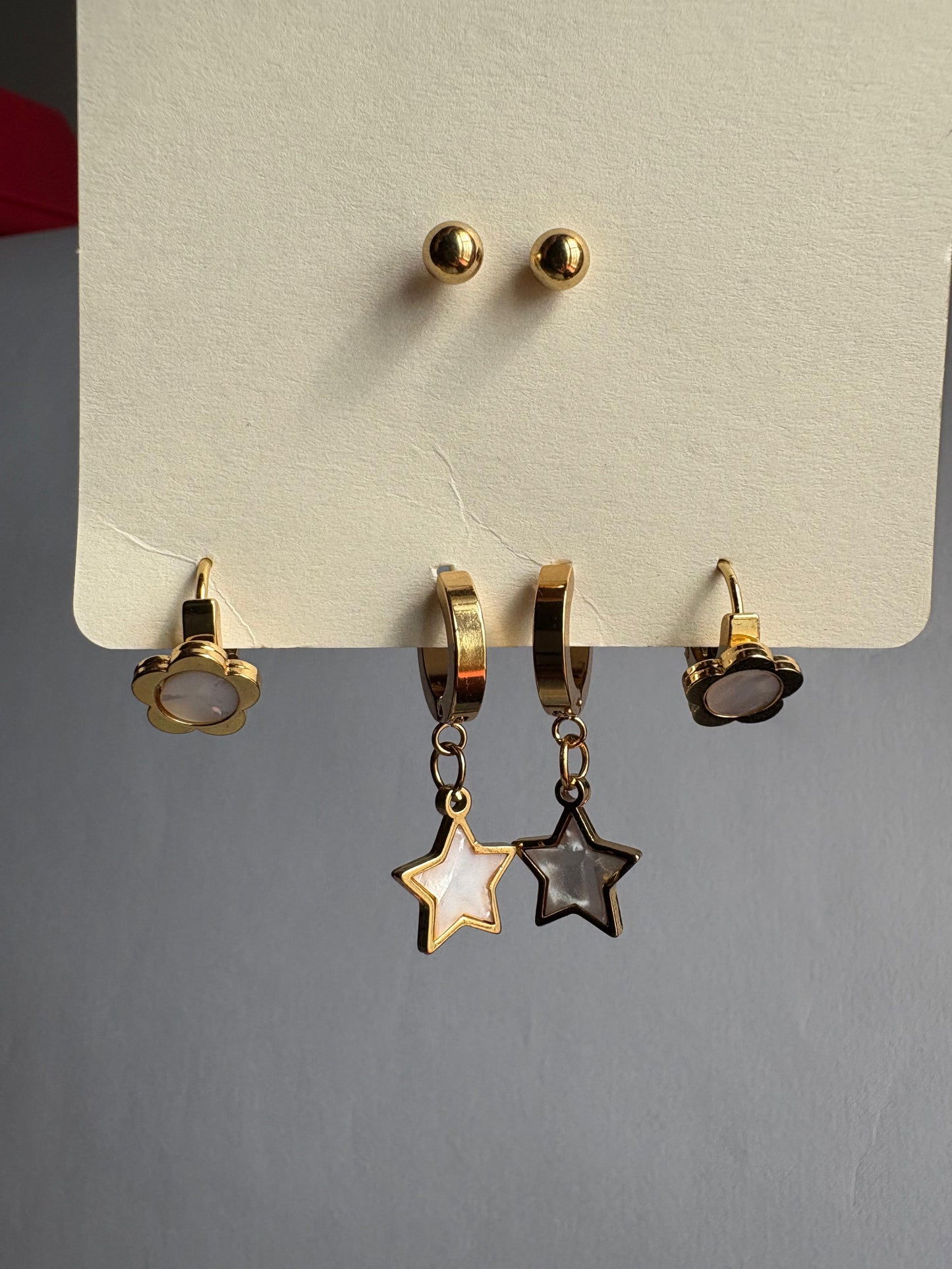 Set of 3 Minimal Earrings