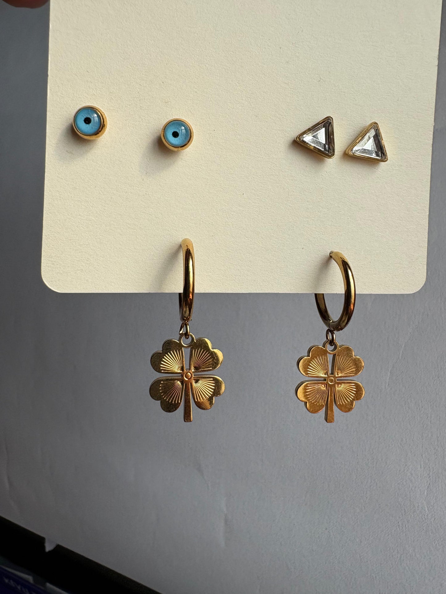Set of 3 Minimal Earrings