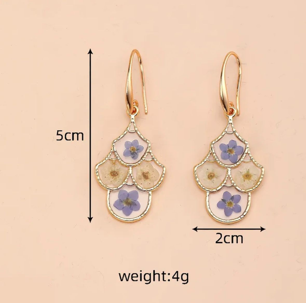 Blooming Charm Resin Earrings