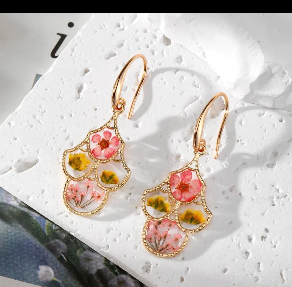 Blooming Charm Resin Earrings