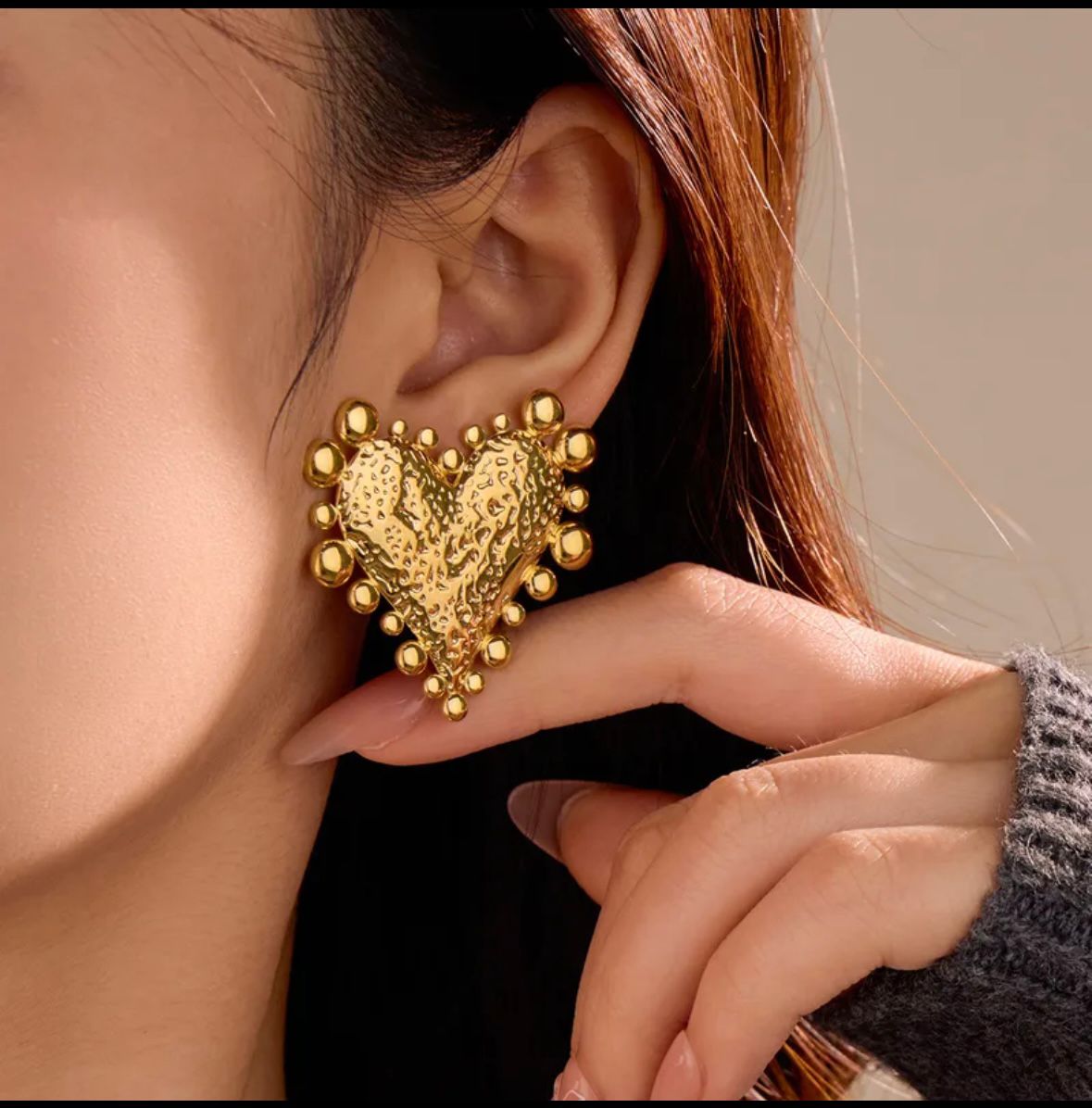 Golden Amor Studs
