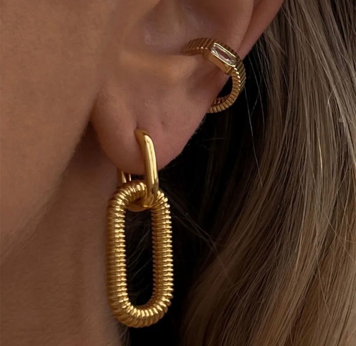Luxe Link Hoops