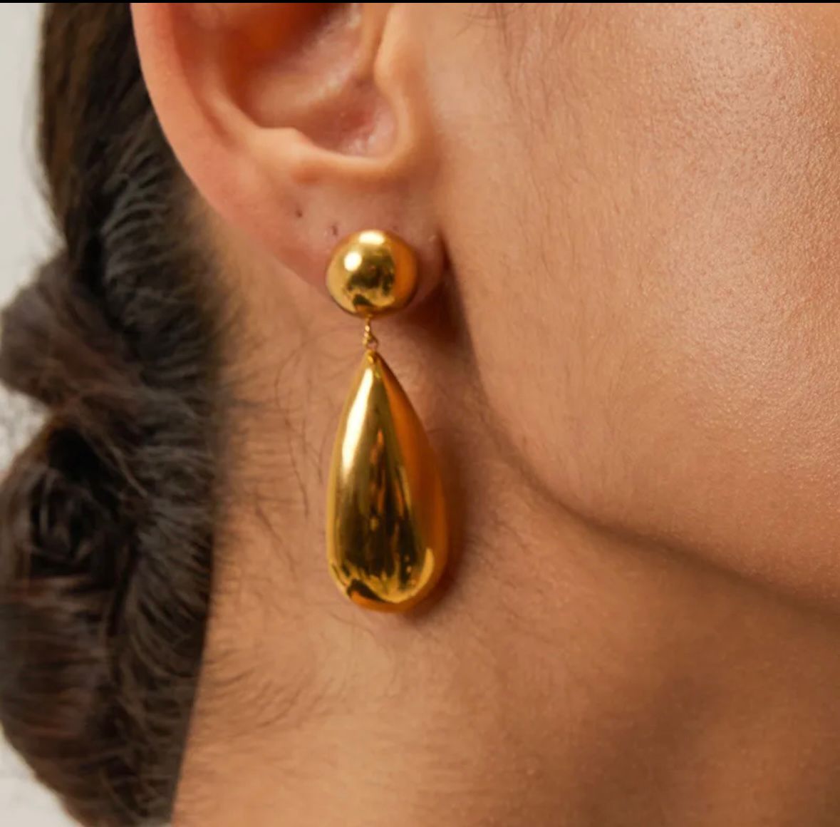 Aurora Teardrop Gold Earrings