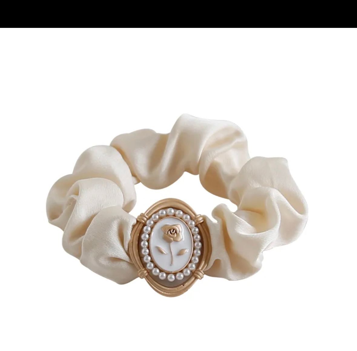 Vintage Rose Emblem Scrunchie