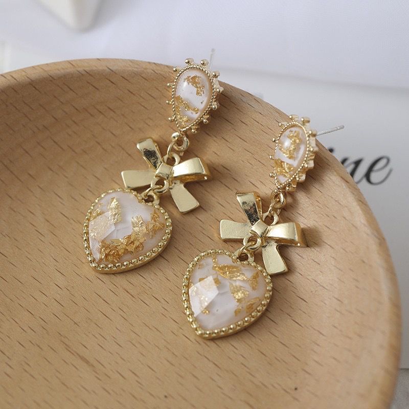 Celeste Heart Drop Earrings