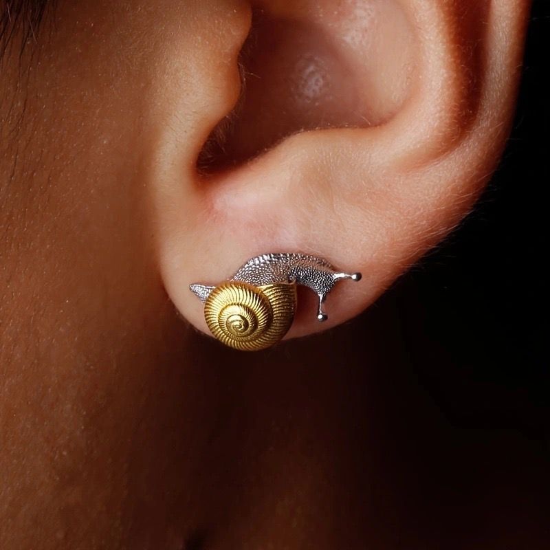 Whispering Snail Studs