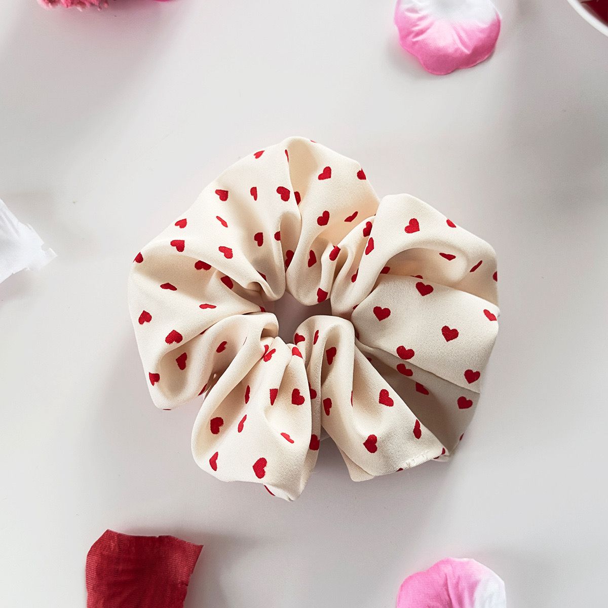 Sweetheart Satin Scrunchie