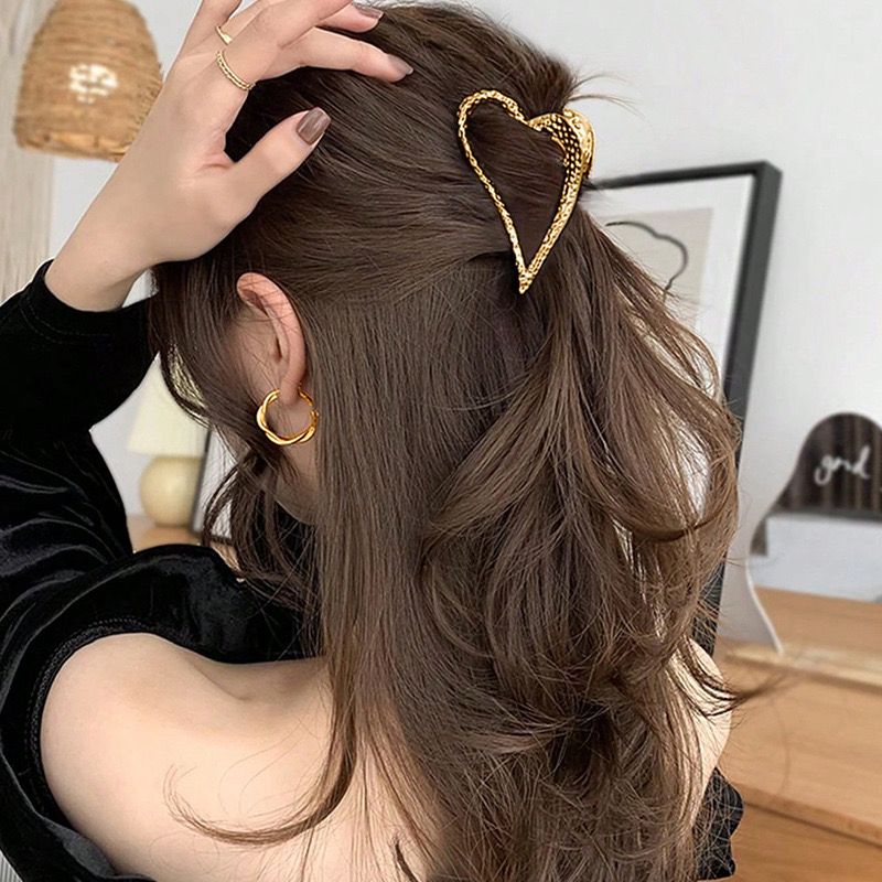 Golden Heart Hair Pin