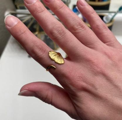 Aurora Leaf Statement Ring