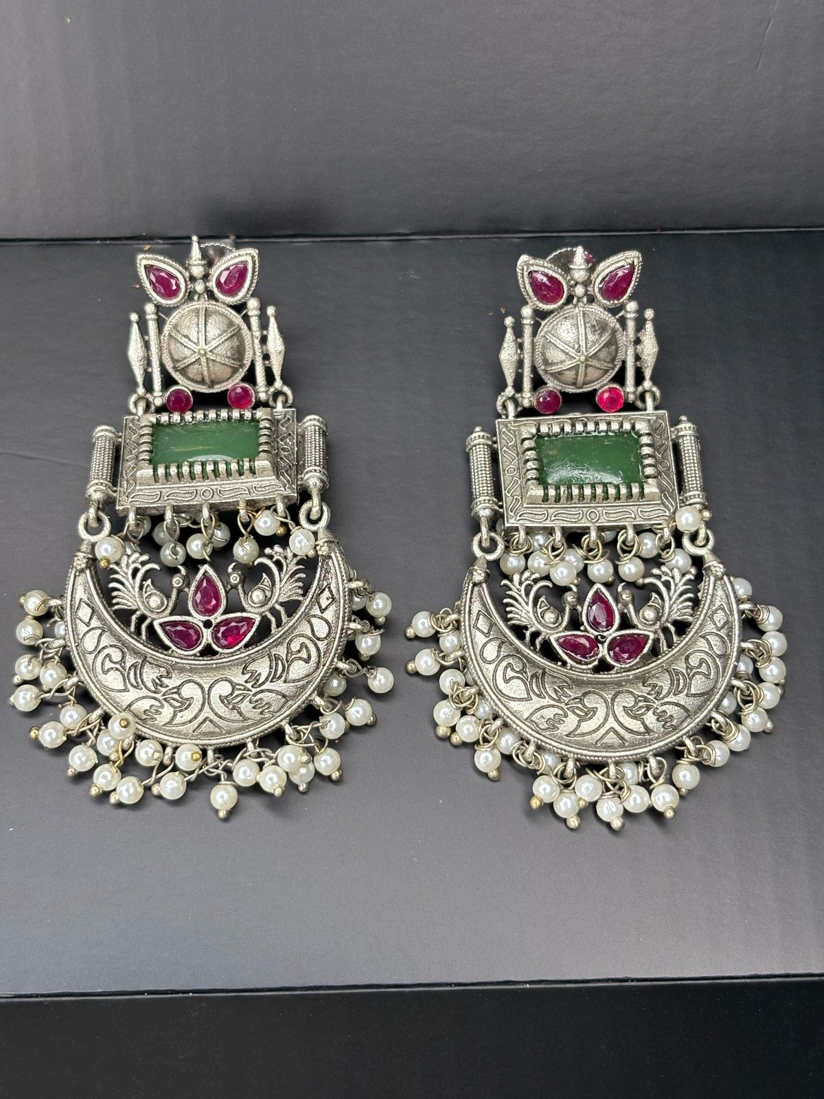 Dual Tone Chandbaali Earrings