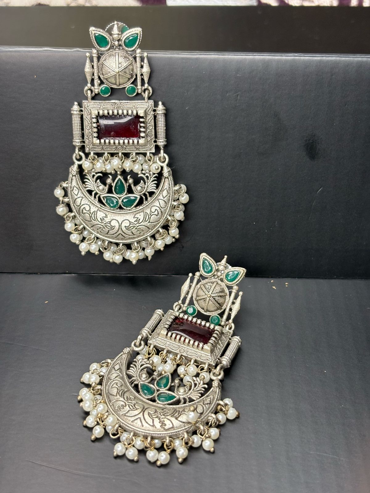 Dual Tone Chandbaali Earrings