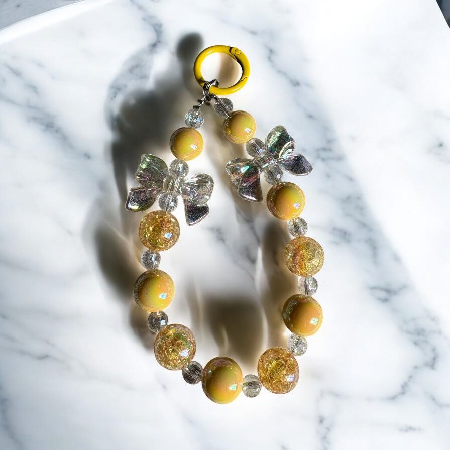 Phone Charms in Crystal Beads