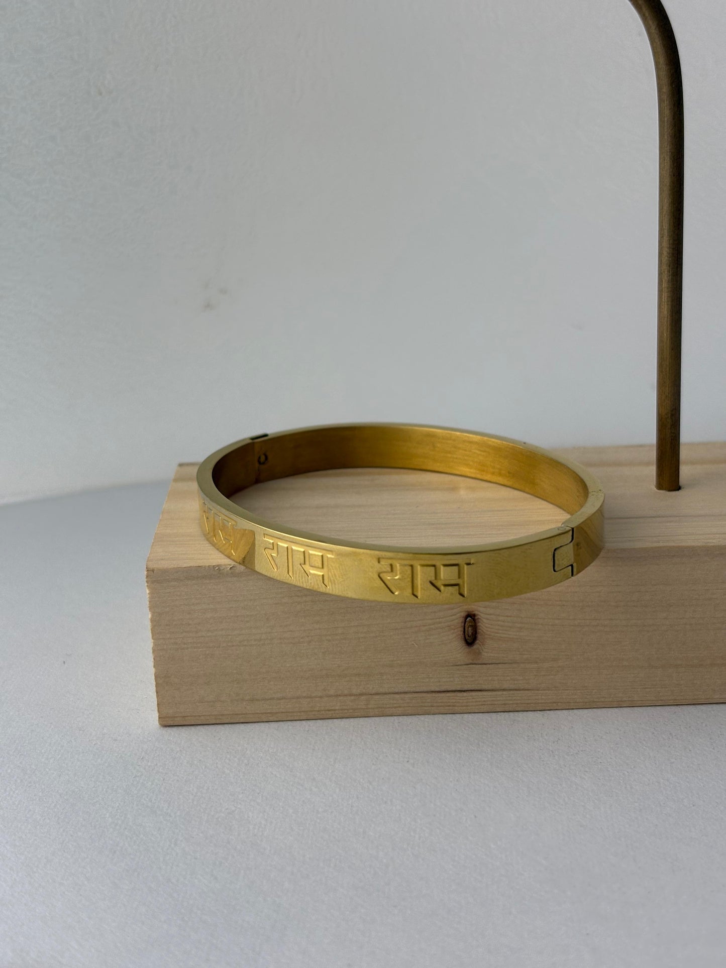 Divine Ram Gold Bracelet For Men