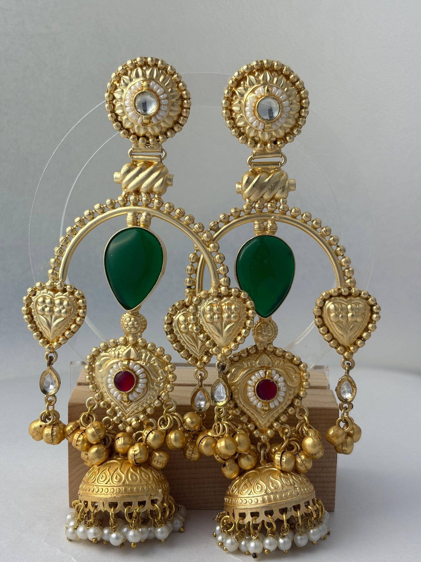 Kesar Kundan Jhumka