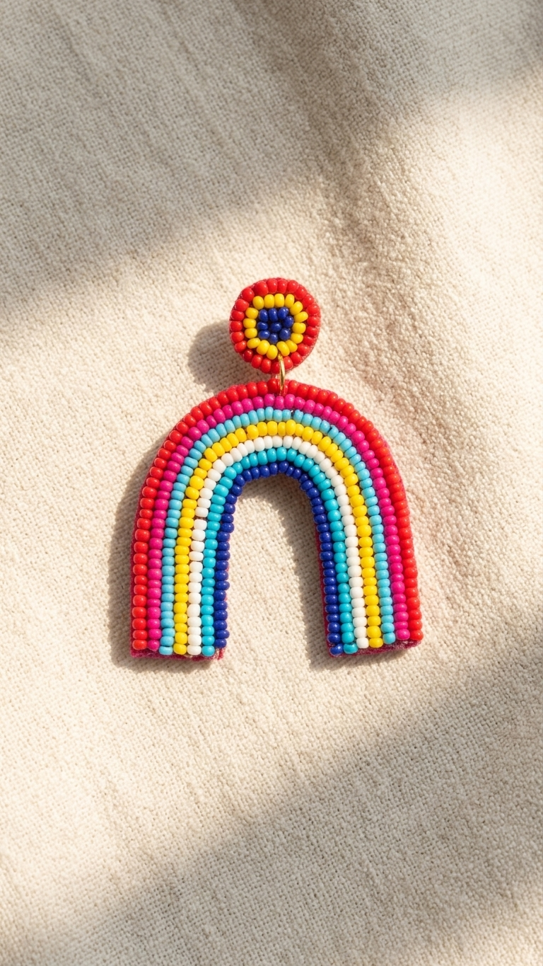 Rainbow Handmade Earrings