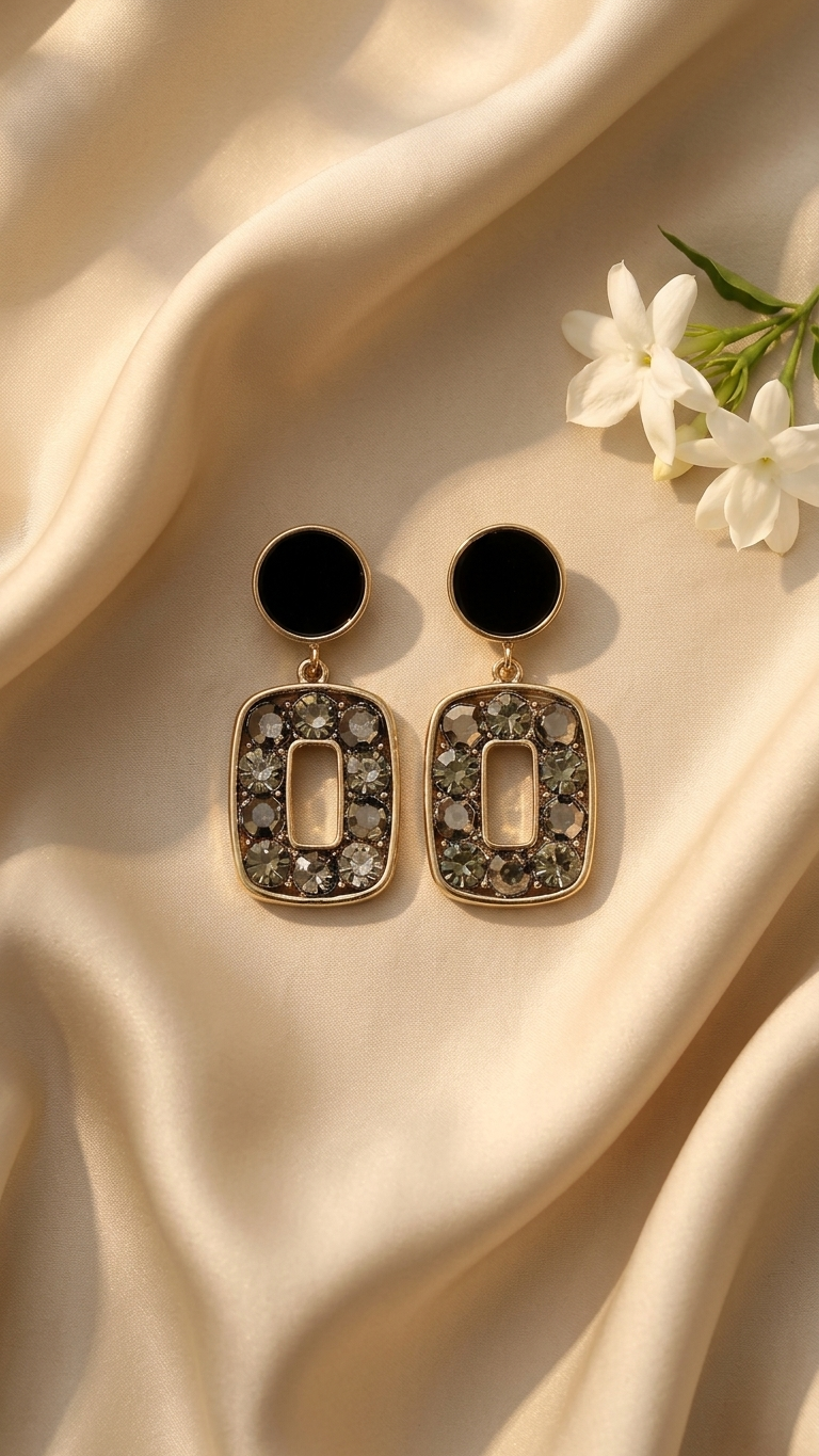 Black Onyx Luxe Earrings