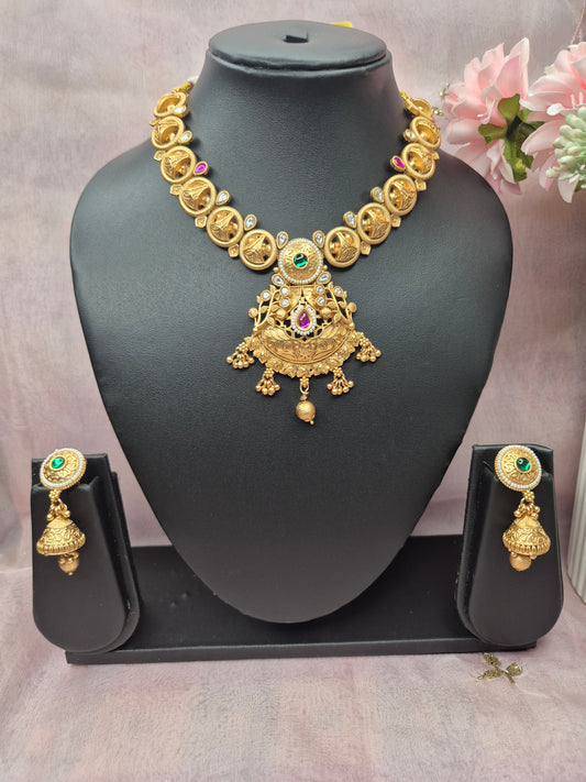 Round Multicolour Necklace Set