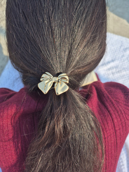 Anti Tarnish Bow Hair Tie