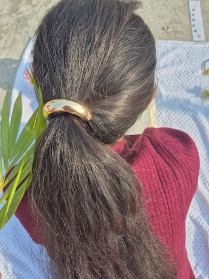 Anti Tarnish Semicircle Hair Tie