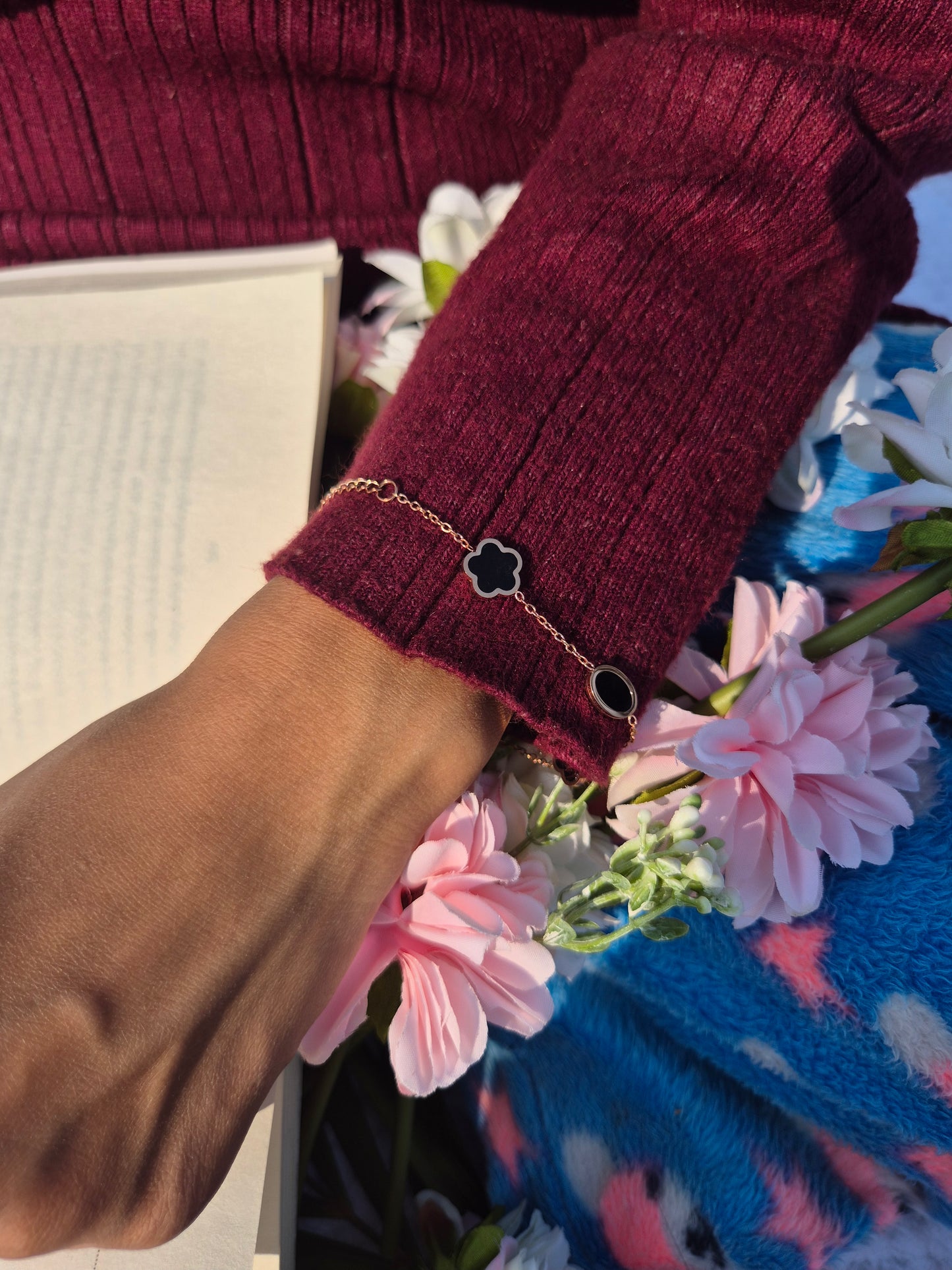 Anti Tarnish Rose Gold Chain Bracelet