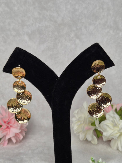 Anti Tarnish Gold Long Earings