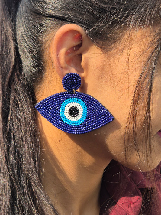 Evil Eye Beaded Earrings