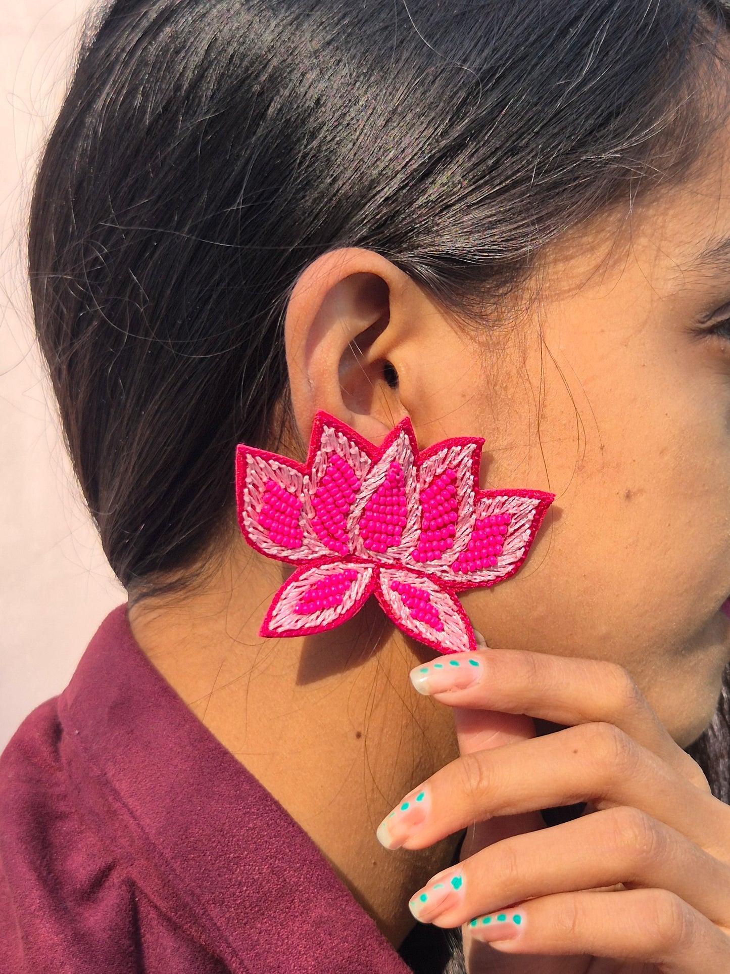 Lotus Handmade Earrings