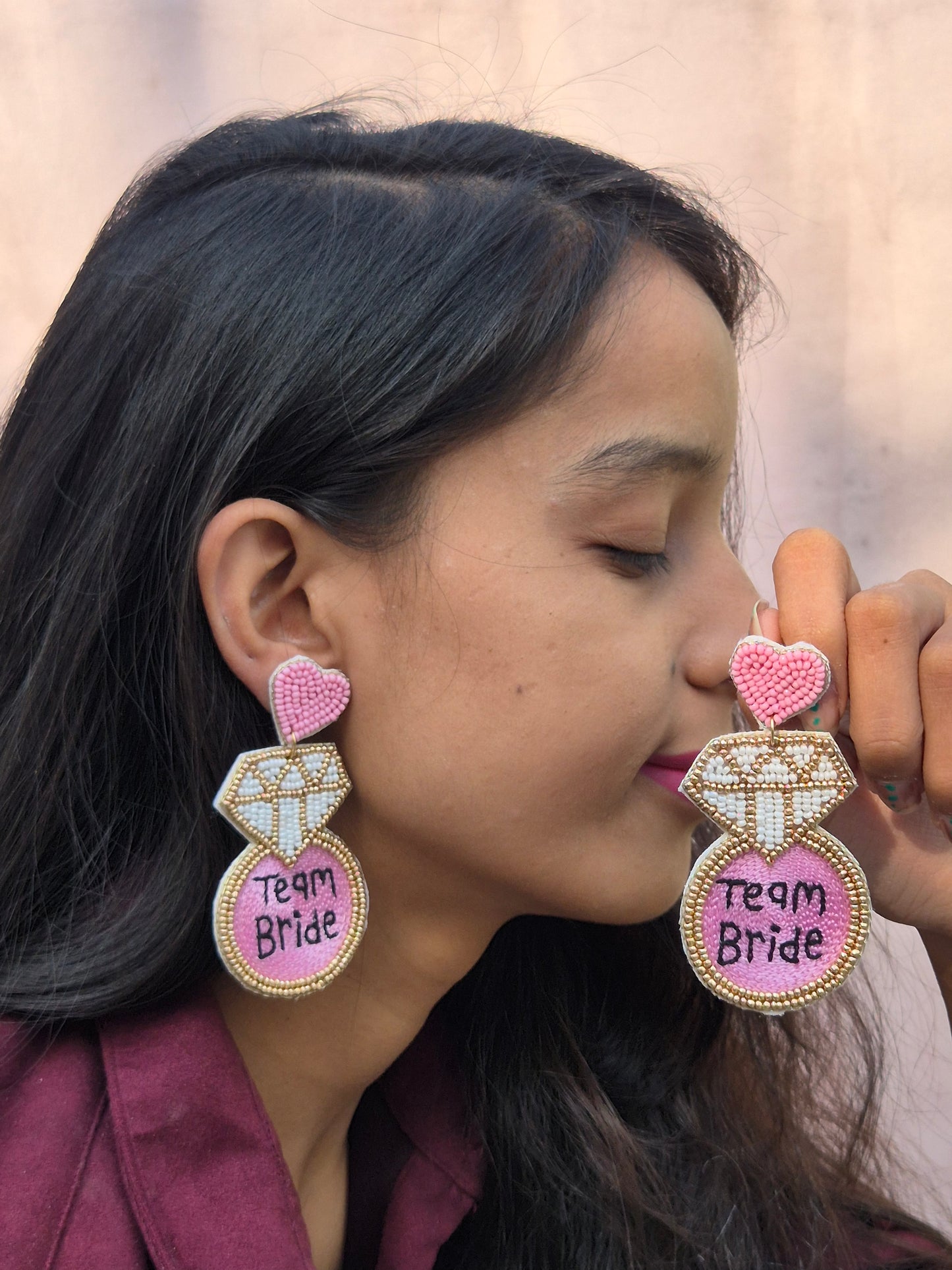 Team Bride Handmade Earrings