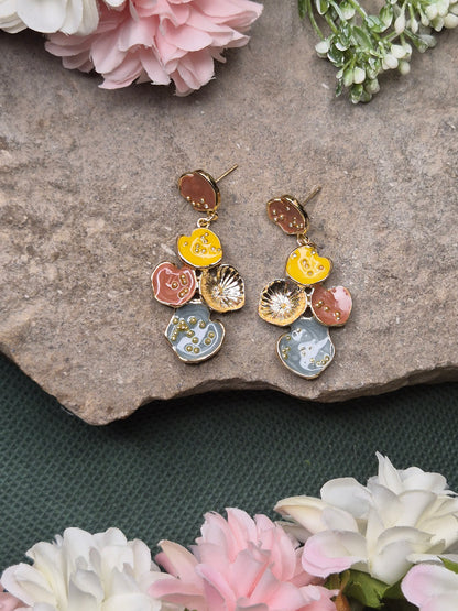 Enamelled Earrings