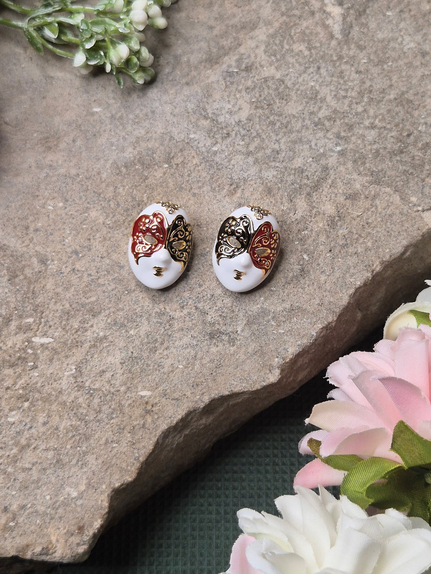 Face Stud Earrings