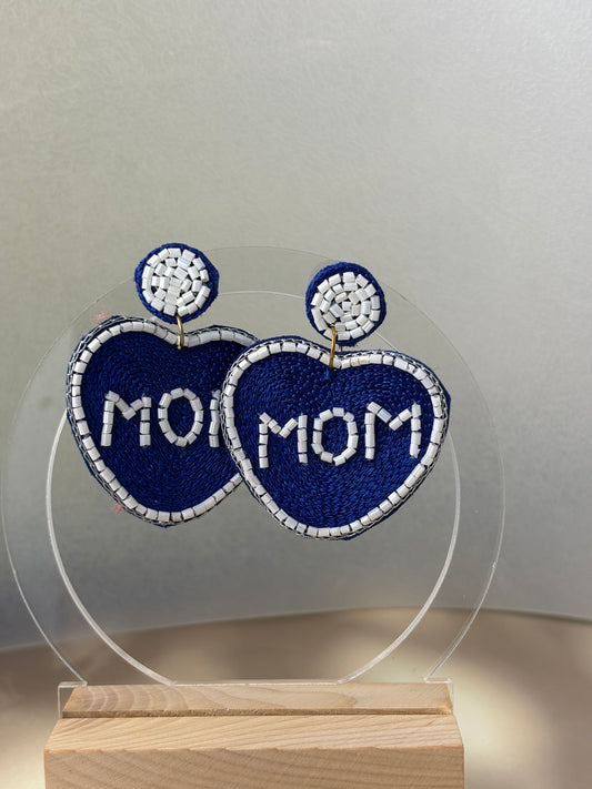 MoM Beaded Earrings