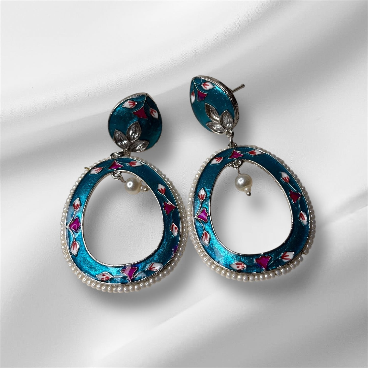 Colourful Hand Painted Earrings