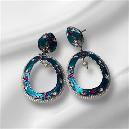 Colourful Hand Painted Earrings