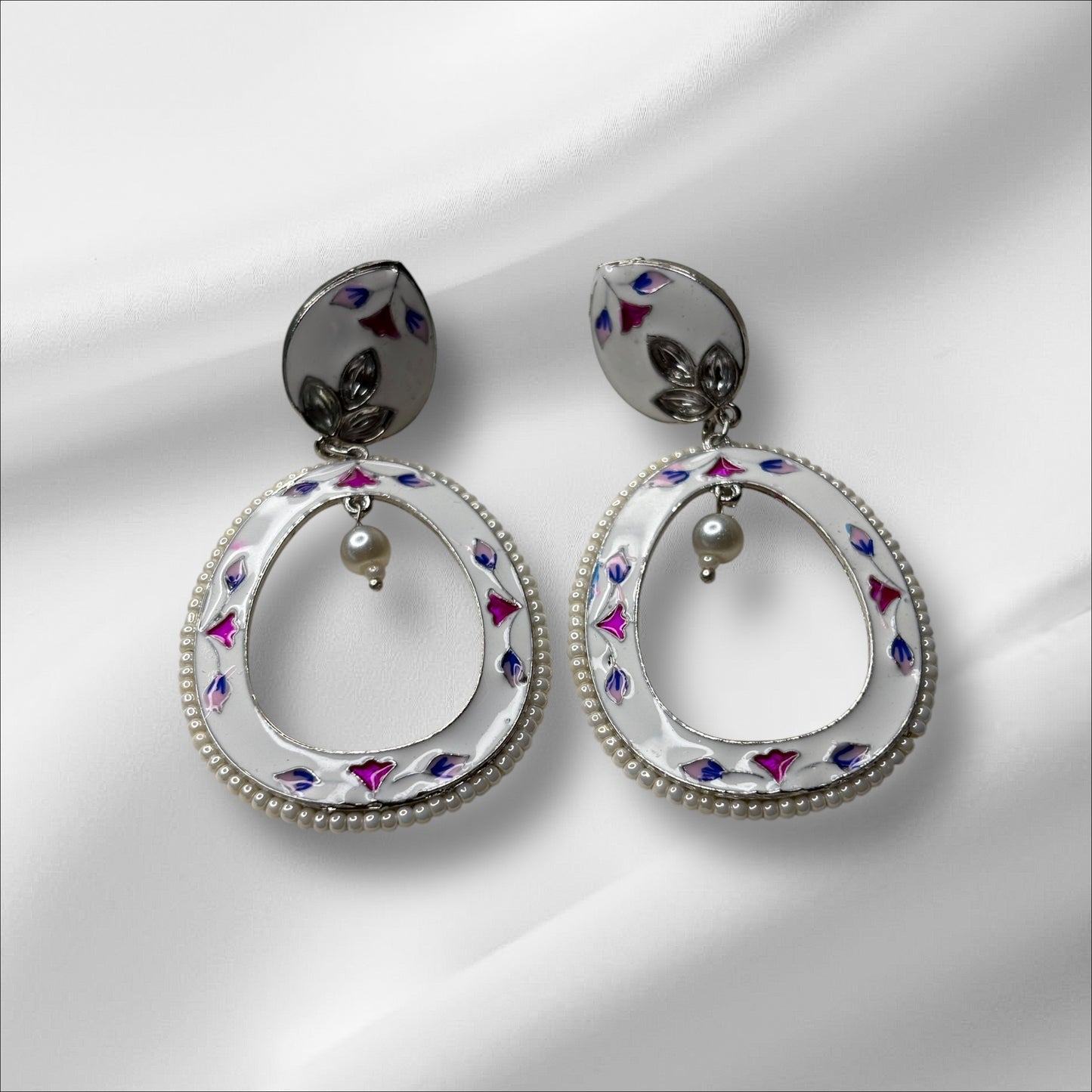 Colourful Hand Painted Earrings