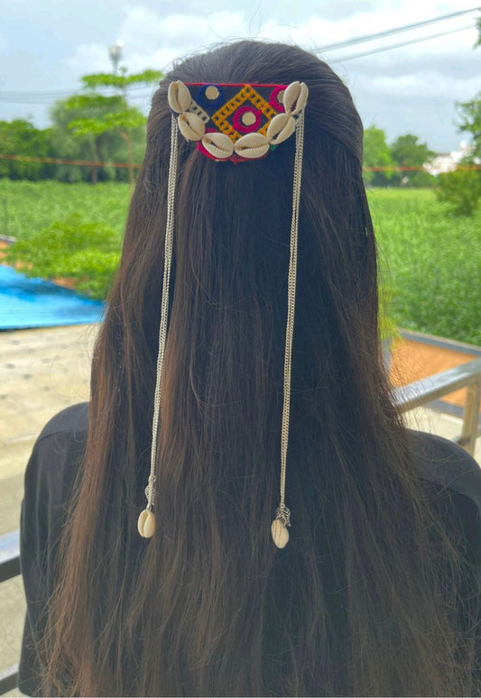 Cowrie Cascade Hair Accessory