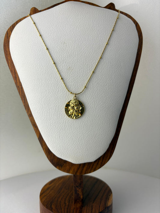 Hammered Rose Pendant
