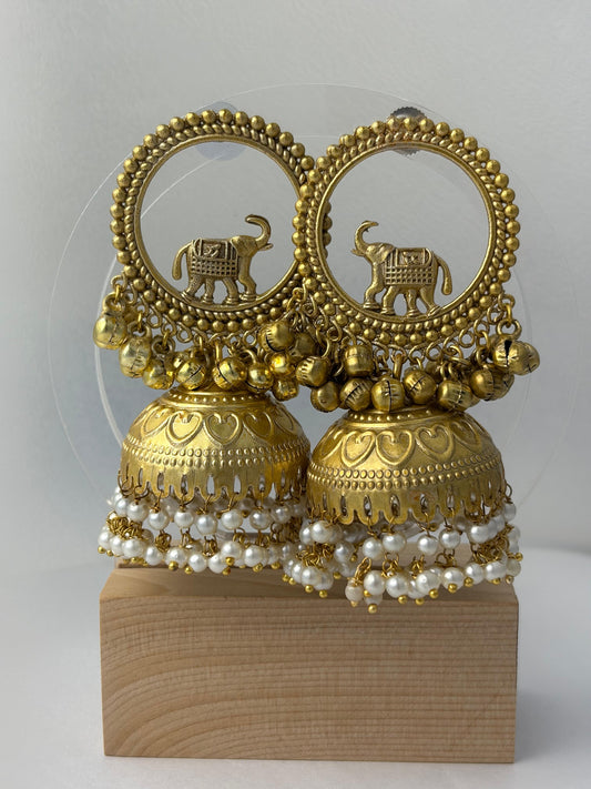 Elephant Glory Jhumkas
