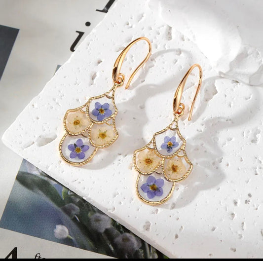 Blooming Charm Resin Earrings