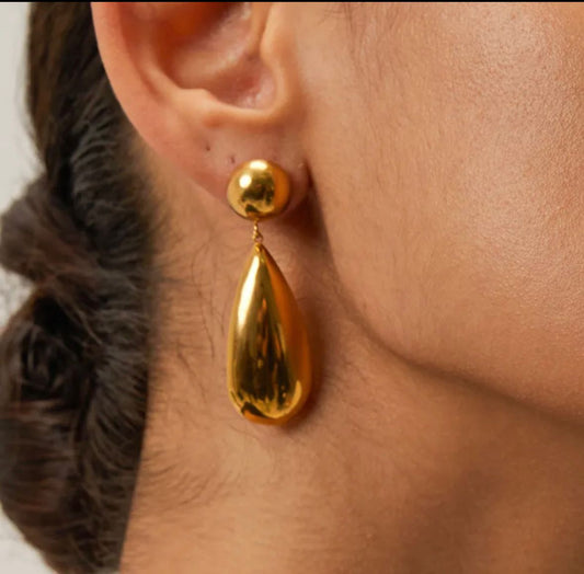 Aurora Teardrop Gold Earrings