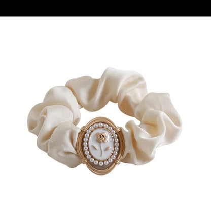 Vintage Rose Emblem Scrunchie
