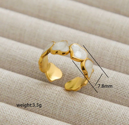 White Resin Statement Ring