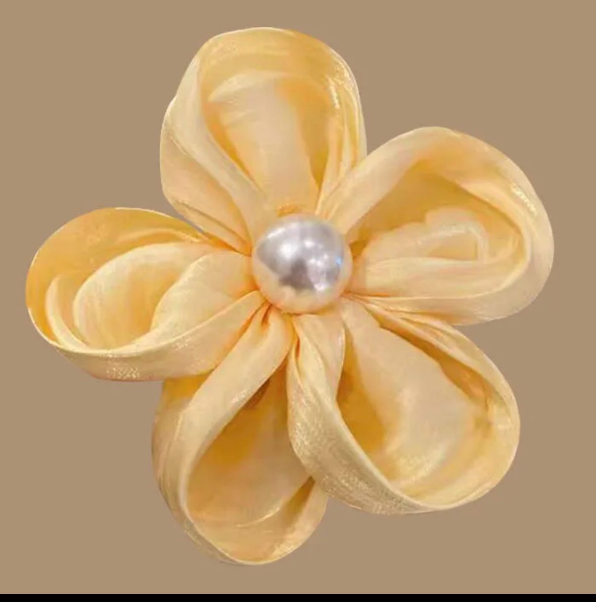 Pastel Bloom Pearl Center Hair Clip