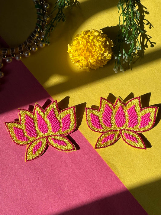 Sacred Lotus Bloom Earrings