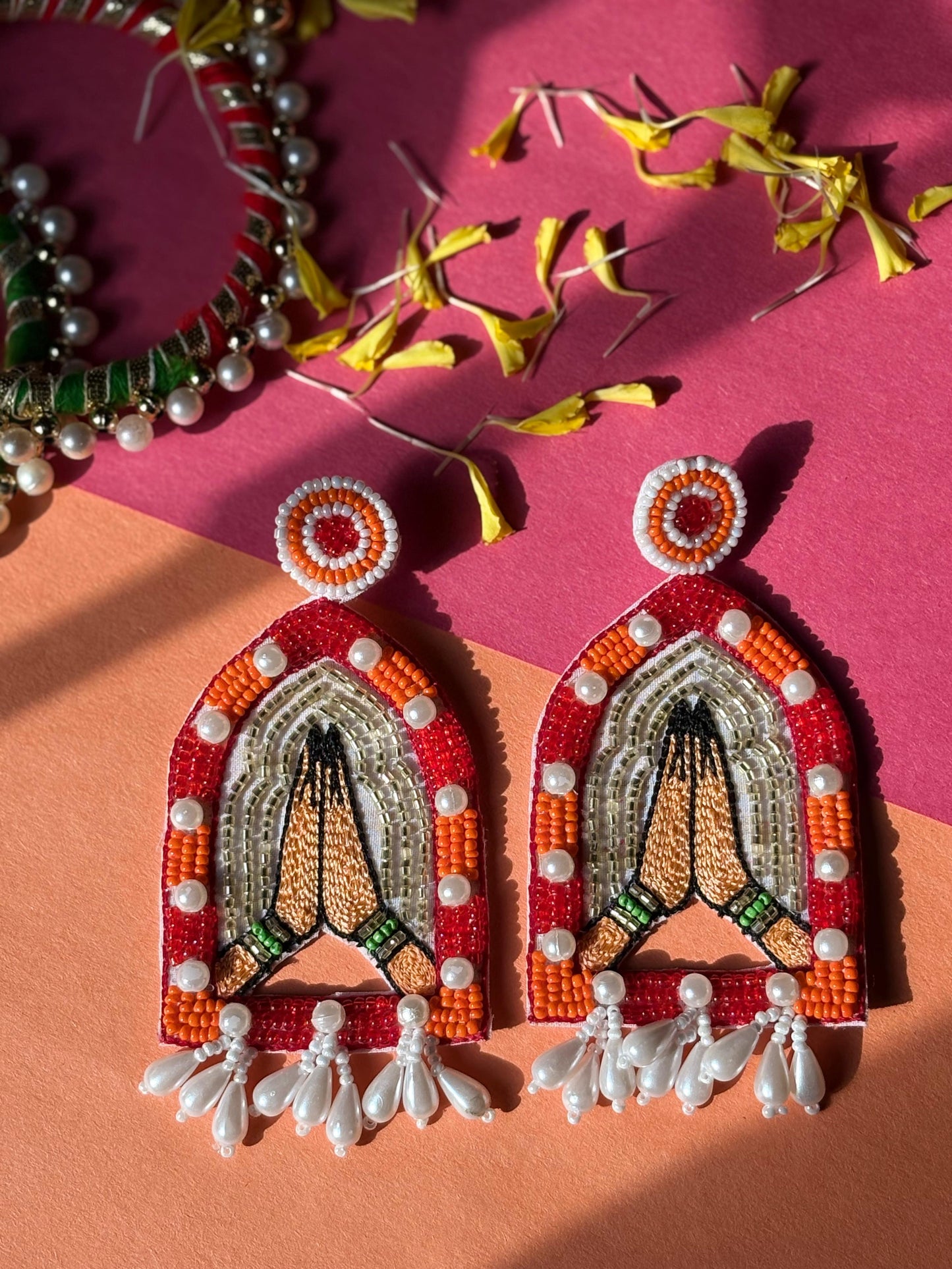 Namaste Beaded Handcrafted Earrings