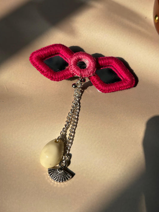 Mirror Charm Hair Clip