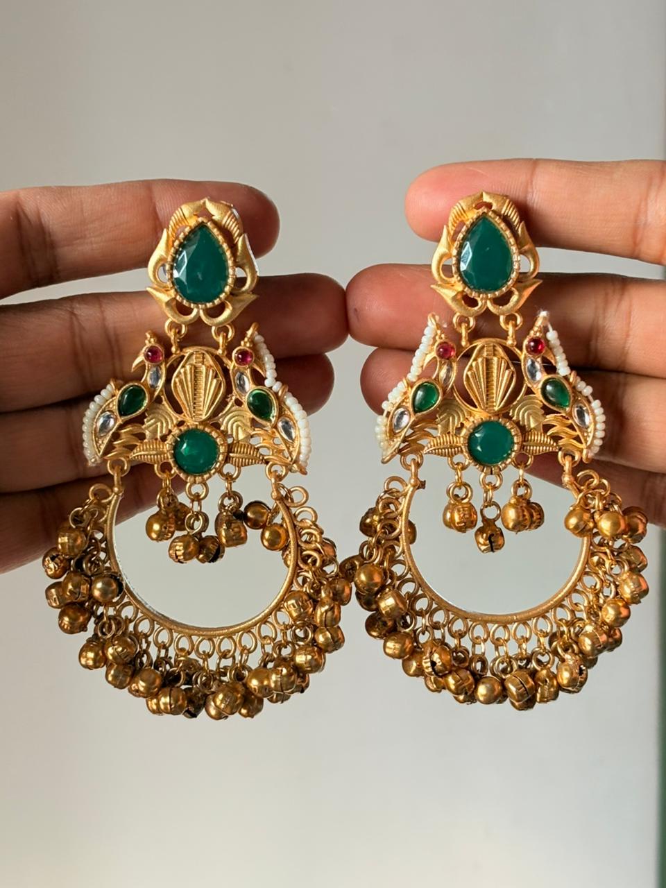 Mayuri Heritage Hoop Jhumkas
