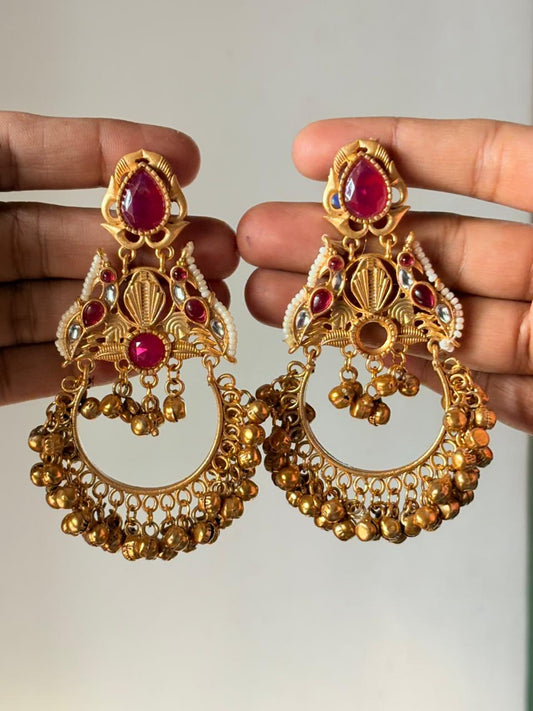 Mayuri Heritage Hoop Jhumkas